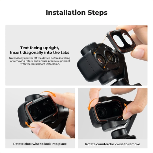 K&F; Concept Black Mist 1/4 Filter for the DJI Osmo Pocket 4P camera