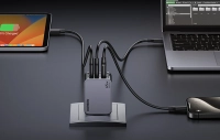 Мережевий зарядний пристрій Ugreen Nexode Pro, USB + 2x USB-C, 65W + кабель USB-C 1.5м (чорний)