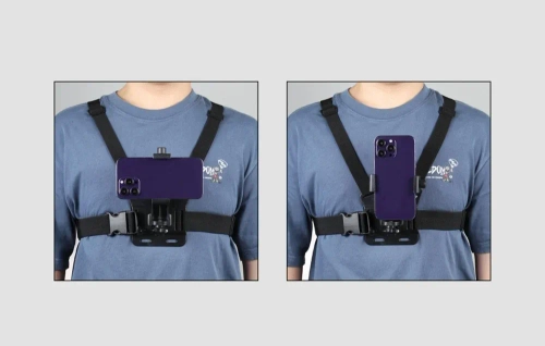 Puluz 5-in-1 Chest Strap with Phone Holder and J-Hook Mount
