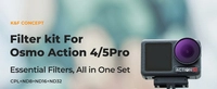 Комплект з 4 фільтрів ND+CPL K&F Concept для камери DJI Osmo Action 4 / 5 Pro