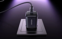 Мережевий зарядний пристрій UGREEN X524, 45 Вт, USB-C GaN (чорний) + кабель 1 м