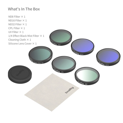 Set of 6 filters for DJI Osmo Action 6 SmallRig 5967