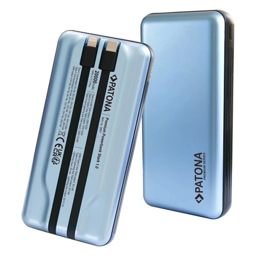 Портативний зарядний пристрій PATONA Premium Stark 1.0 PD 65 Вт 20000 мА·год — USB-C та Lightning