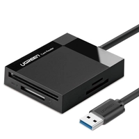 Кардрідер UGREEN CR125 4-в-1 USB 3.0, 0,5 м (чорний)