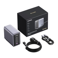 Ładowarka sieciowa UGREEN CD333 Nexode, USB + 4x USB-C, GaN, 300W + kabel USB-C 240W (czarny)