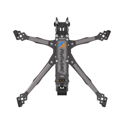 Rama FlyFishRC Volador II VD6 O4 Pro Deadcat FPV LR Freestyle T700 (czarna)