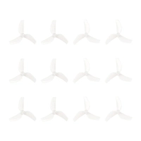 Gemfan 1614 3-blade propellers, 1.0mm shaft - transparent | Air75 II series (12pcs)