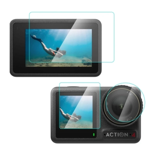 Puluz Tempered Glass for the Osmo Action 4DJIe (clear)