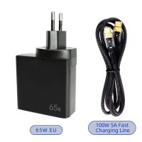 Zasilacz z podwójnym portem i szybkim ładowaniem PD65W + kabel danych PD100W 5A