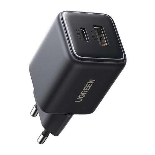 Ugreen X514 USB + USB-C, GaN, 20W network charger (black)