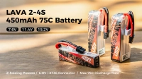 Akumulator BetaFPV LAVA 4S 450mAh 75C - 1szt