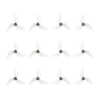 Gemfan 1614 3-blade propellers, 1.0mm shaft - gray transparent | Air75 II series (12pcs)