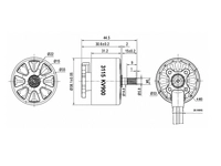 Silnik Pilotix A3115 900KV