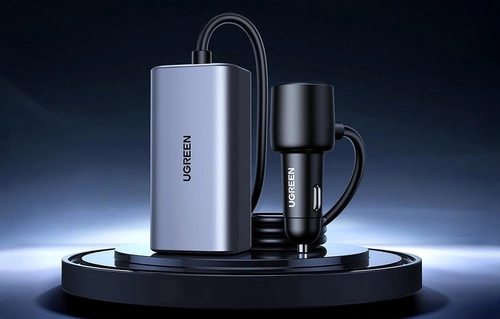 Ładowarka samochodowa Ugreen EC706, USB + 2x USB-C, 150W