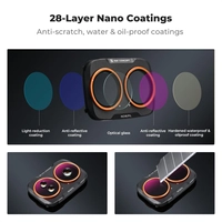 K&F; Concept 4-Piece ND/PL Filter Set for the DJIOsmo Pocket 4P Camera