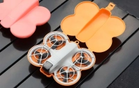 Etui ochronne Butterfly Sunnylife NE-SN908 dla DJI NEO z karabińczykiem (pomarańczowe)
