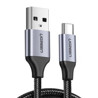 Кабель USB до USB-C QC3.0 UGREEN US288 0,5м з алюмінієвим штекером (чорний)