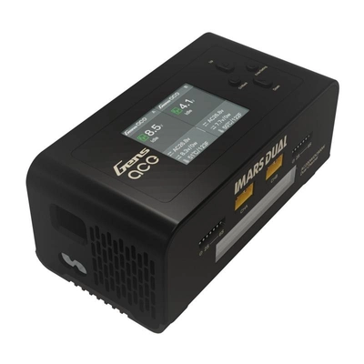 GensAce IMARS Dual Channel Charger AC200W/DC300Wx2 (Black)