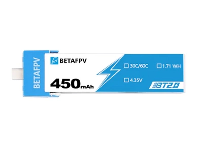 450mAh BT2.0 BetaFPV 1S 30C battery