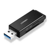 Кардрідер UGREEN CM104 SD/microSD USB 3.0 (чорний)