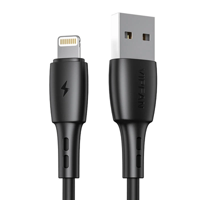 USB cable for Lightning Vipfan Racing X05, 3A, 2m (black)
