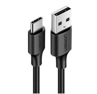 Niklowany kabel USB-C UGREEN 0,5m czarny